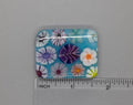BEAU VERRE ART "Floral Fused Glass Needle Minder"  Fused Glass  Magnet  Beautiful Colors, Needleminder  One-of-a-Kind, Handcrafted, 5213