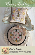 Lila's Studio "HAPPY B-DAY" Counted Cross Stitch Pattern, Chart, Includes 2 Charts, Pattern Only