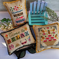 PUNTINI PUNTINI "Summer Trio 2024" Counted Cross Stitch, 2024 Nashville Needlework Market Release, Pattern Only