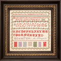 Hands Across The Sea Samplers  M Nenquin 1872 Sampler ~  Reproduction Sampler  Counted Cross Stitch Pattern, Booklet