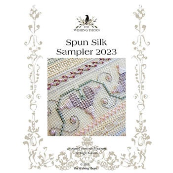 THE WISHING THORN "Spun Silk Sampler"  Counted Cross Stitch Pattern  Chart, Sampler, Pattern Only