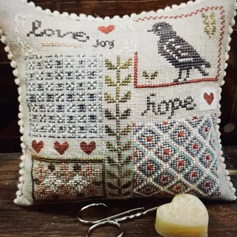 SAMPLERS NOT FORGOTTEN "Lovey Dovey" Counted Cross Stitch Pattern, Chart, Sampler, Pattern Only
