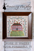 HEARTSTRING SAMPLERY "Home is Where Your Purrball Is" Counted Cross Stitch Pattern, Chart, Sampler, 2024 Nashville Market, Pattern Only