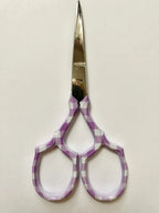 Dinky-Dyes, LLC “Purple Gingham Scissors 3 1/2 Embroidery Scissors, Sharp, DD-SC-94, 2024 Nashville Market