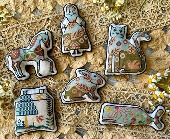 KATHY BARRICK "Cookie Cutters 2" Counted Cross Stitch Pattern, Nashville Needlework Market 2024 Release, 6 Patterns