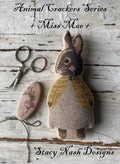 STACY NASH PRIMITIVES "Animal Crackers Series - Maggie Mae" Counted Cross Stitch Pattern, Sweet Little Rabbit, Pattern Only