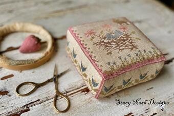 STACY NASH DESIGNS "Tulip Fields Pinkeep" Counted Cross Stitch Pattern, Chart, Nashville Needlework Market 2024, Pattern Only