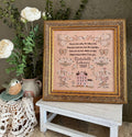 ANNIE BEEZ Folk Art "Down In The Valley" Counted Cross Stitch Pattern, Sampler, 2024 Nashville Market Release, Chart, Pattern Only