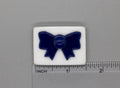 BEAU VERRE ART "Navy Bow Fused Glass Needle Minder"  Magnet  Needleminder  One-of-a-Kind, Handcrafted, 5297