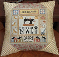 TWIN PEAK PRIMITIVES "The Crafter's Journey" Counted Cross Stitch Pattern, Sampler, Sewing Machine, Pattern Only