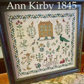 NEEDLEWORK PRESS "Ann Kirby" A Sampler, Counted Cross Stitch Pattern, NeedleWorkPress, Nashville Market 2024, Pattern Only