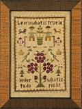 NEEDLEMADE DESIGNS "Learn What is True In Order to do What Is Right" Counted Cross Stitch Pattern, Chart, Sampler, Pattern Only