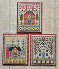 WAXING MOON DESIGNS "Summer Barn Trio" Counted Cross Stitch Pattern, Quick to Stitch, Pattern Only