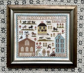 KATHY BARRICK "Peace & Plenty Farm" Counted Cross Stitch Pattern, Nashville Needlework Market 2024, Pattern Only