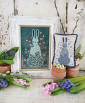 HELLO from Liz Matthews "COTTONTAIL" Counted Cross Stitch Pattern, Chart, Nashville Needlework Market 2024 Release, Pattern Only