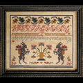 LA~D~DA "A Two Rabbit Sampler"  Counted Cross Stitch Pattern  Hare, Bunny, Rabbit, Flowers, Sampler, Spring, Alphabet, Paper Pattern