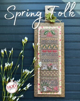 Hands On Design "Spring Folk"  Counted Cross Stitch Pattern  Chart, Band Sampler, Nashville Needlework Market 2024, Pattern Only