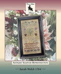 CROSS STITCH ANTIQUES "Sarah Welch 1764" Counted Cross Stitch Pattern, Nashville Needlework Market 2024, Reproduction Sampler, Pattern Only