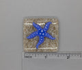 BEAU VERRE ART "Star Fish Needle Minder"  Fused Glass Magnet  Summer, Beach, Needleminder  One-of-a-Kind, Handcrafted 5313L