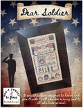 Finally A Farmgirl "DEAR SOLDIER" Counted Cross Stitch Pattern, Patriotic Sampler, Americana, Chart, Pattern Only