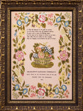 HANDS ACROSS The SEA "Charlotte Amelia Stephens 1834" Counted Cross Stitch Pattern, English Reproduction Sampler, Chart, Printed Booklet