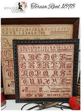 QUAINT ROSE NEEDLEARTS "Teresa Real 1898" Counted Cross Stitch Pattern, Sampler, Chart, Pattern Only