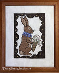 THREE SHEEP STUDIO "Welcome Spring" Design by Rose Clay, Counted Cross Stitch Pattern, Chart, Bunny, Rabbit, Pattern Only