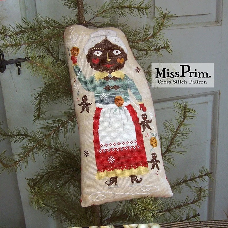 MISS PRIM "Sweet Mrs. Claus" Counted Cross Stitch Pattern, Christmas, Winter, Pattern Only