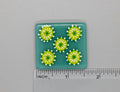 BEAU VERRE ART "Lizzy Clark Fused Glass Needle Minder"  Fused Glass  Magnet  Beautiful Colors, Needleminder  One-of-a-Kind, Handcrafted