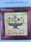 THREE SHEEP STUDIO "Grandma's Flowers" Design by Rose Clay, Counted Cross Stitch Pattern, Chart, Pattern Only