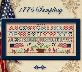 THE CALICO CONFECTIONERY "1776 Sampling" Counted Cross Stitch Pattern, Chart, Patriotic, 4th of July, Pattern Only