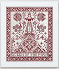 MODERN FOLK EMBROIDERY "Queen of the May" Counted Cross Stitch Pattern, Chart, Pattern Only