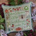 THE BLUE FLOWER "In The Garden" Counted Cross Stitch Pattern, Chart, Pattern Only