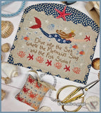 CROCETTE A GOGO "Queen of Mermaids"  Counted Cross Stitch Pattern  2 Patterns  Sea  Summer  Beach  Pattern Only