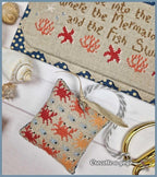 CROCETTE A GOGO "Queen of Mermaids"  Counted Cross Stitch Pattern  2 Patterns  Sea  Summer  Beach  Pattern Only