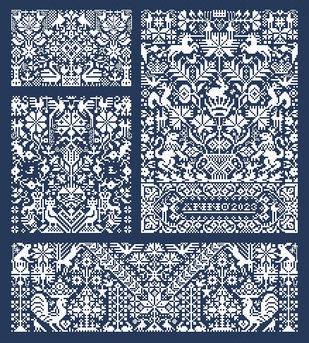 LONG DOG SAMPLERS "When The Stars Reply"  Counted Cross Stitch Pattern  Sampler, Chart, Pattern Only