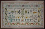 Moira Blackburn Traditional Sampler Chart "Time and Season Sampler" Counted Cross Stitch Pattern, Chart, Sampler, Pattern Only