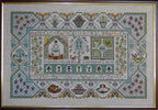 Moira Blackburn Traditional Sampler Chart "Peaceful Garden Sampler" Counted Cross Stitch Pattern, Chart, Sampler, Pattern Only