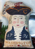 MISS PRIM "Washington Slept Here" Counted Cross Stitch Pattern, People Pillow Collection, Independence Day, Presidents Day, Pattern Only
