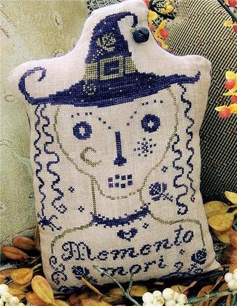 MISS PRIM "Goode Witch Matilda" Counted Cross Stitch Pattern, Halloween Whimsy, Pattern Only