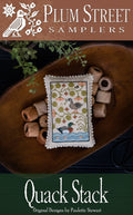 PLUM STREET SAMPLERS "Quack Stack" Counted Cross Stitch Pattern, Chart, Ducks, Mallards, Stack Series, Pattern Only