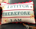 Running with Needles & Scissors "I Stitch Therefore I Am"  Counted Cross Stitch Pattern  Chart, Pattern Only