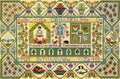 Moira Blackburn Traditional Sampler Chart "Peaceful Garden Sampler" Counted Cross Stitch Pattern, Chart, Sampler, Pattern Only