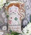 MISS PRIM "Kiss Me Irish Girl" Counted Cross Stitch Pattern, Chart, Pattern Only