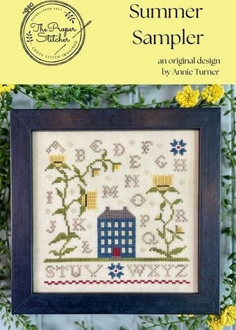 THE PROPER STITCHER "Summer Sampler" Counted Cross Stitch Pattern, Sampler, Chart, Pattern Only
