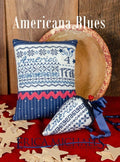 ERICA MICHAELS DESIGNS "Americana Blues"  Counted Cross Stitch Pattern  Summer, Patriotic, July 4th, Americana, Pattern Only
