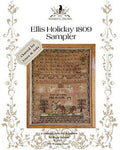 THE WISHING THORN "Ellis Holiday 1809 Sampler"  Counted Cross Stitch Pattern  Sampler, Chart, Pattern Only