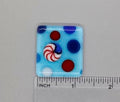 BEAU VERRE ART "Dots Fused Glass Needle Minder"  Magnet  Needleminder  One-of-a-Kind  Handcrafted 5359