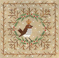 ARTFUL OFFERINGS "Winter Wood Thrush" Counted Cross Stitch Pattern, Winter. Christmas, Bird, Holly & Berries, Holiday, Pattern Only