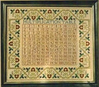 Moira Blackburn Traditional Sampler Chart "Multiplication Table" Counted Cross Stitch Pattern, Chart, Sampler, Pattern Only
